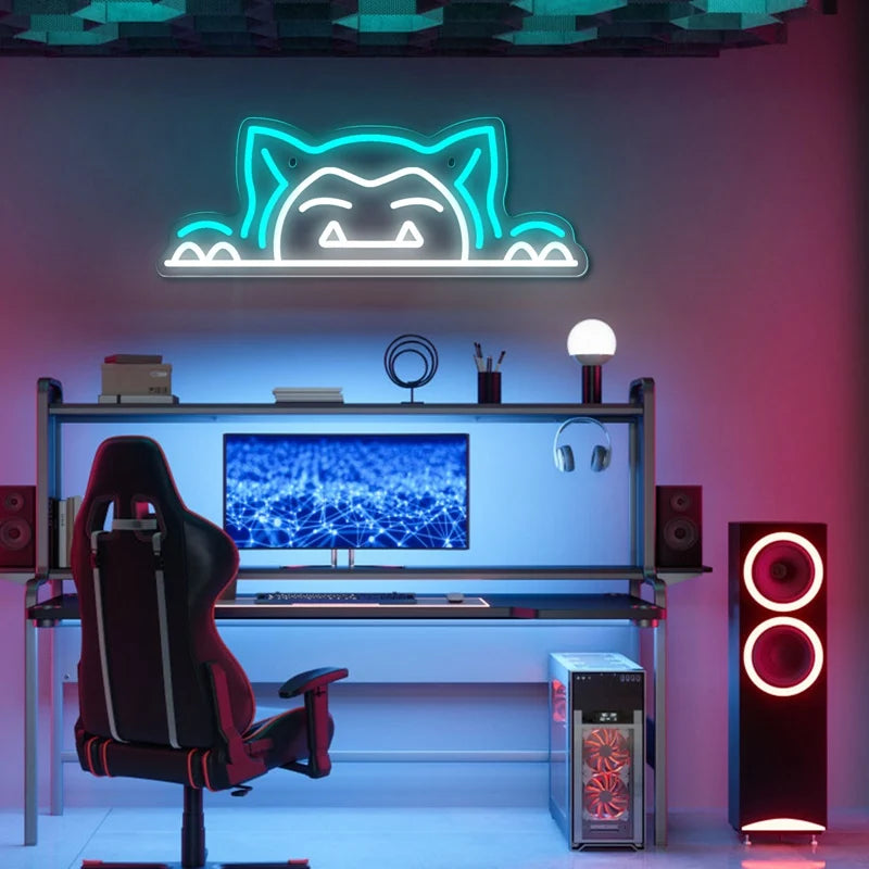 Relaxo Glow - Kawaii LED Neon Cat Sign